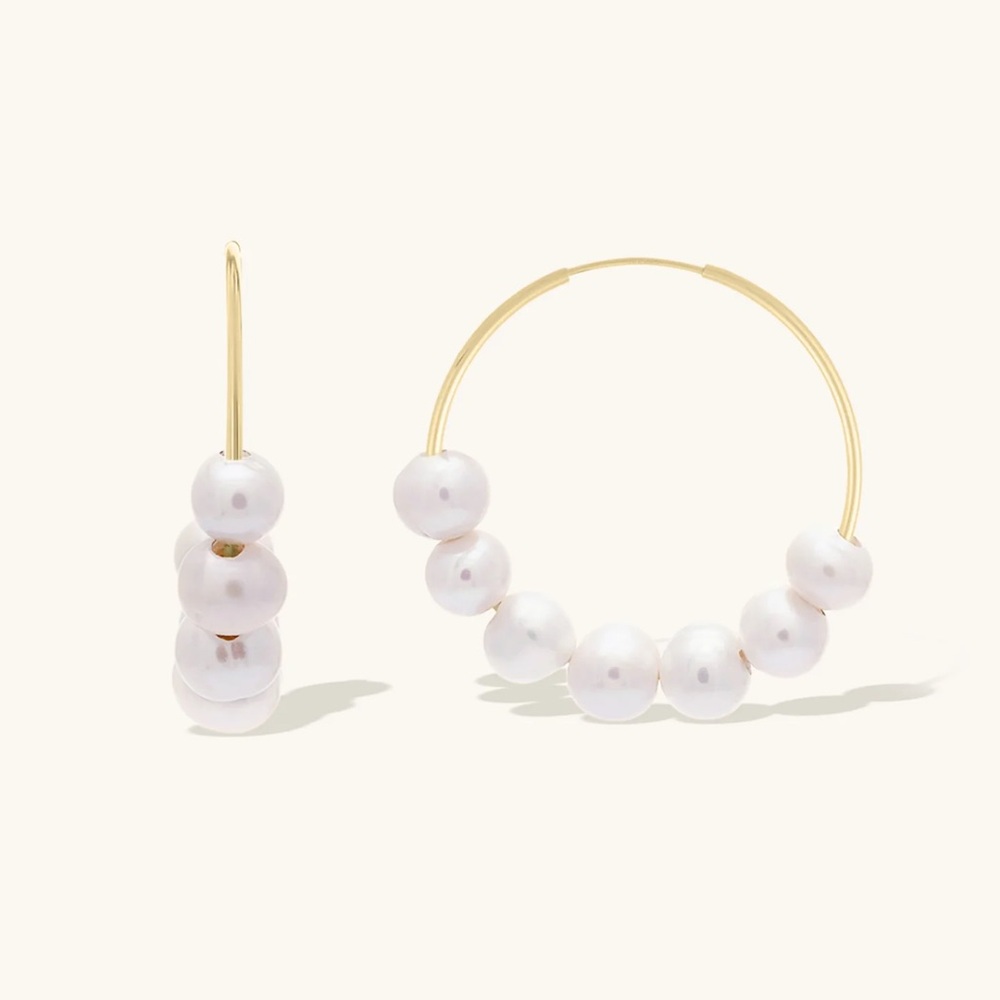 leah alexandra Cannes Hoops - Gold